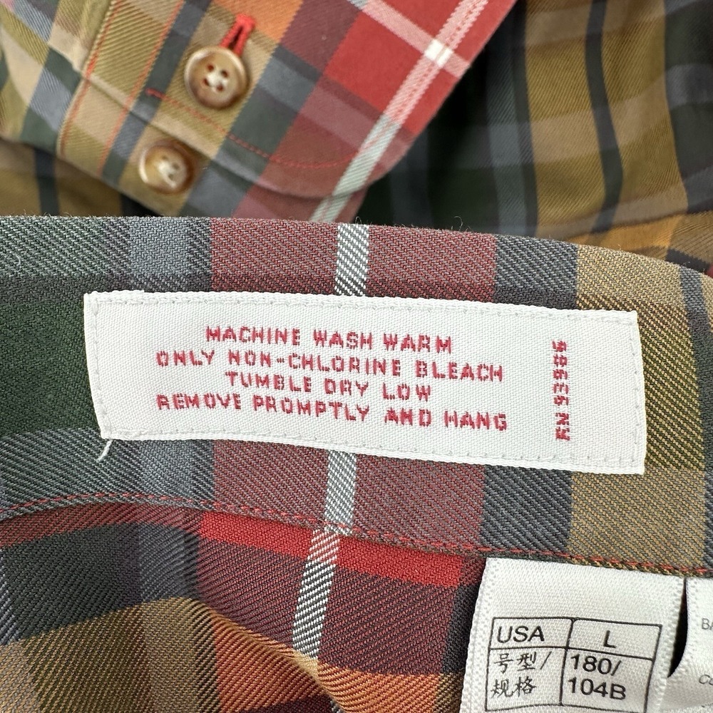 Brooks Brothers 346 Plaid Button Down Shirt Long Sleeve Casual Classic Men Sz L - Picture 7 of 9